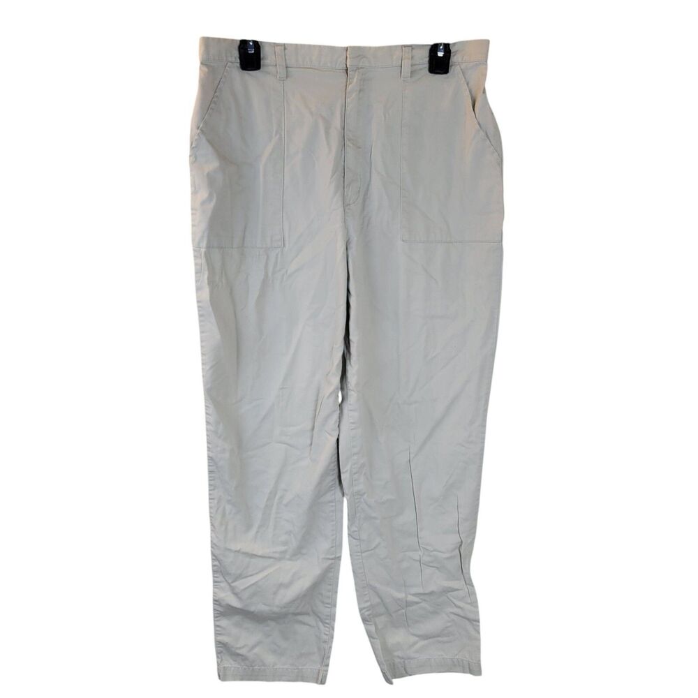 Field Gear Womens Size 12 Tan Solid Trouser Chino Pants